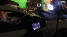 On set for 'Damage'